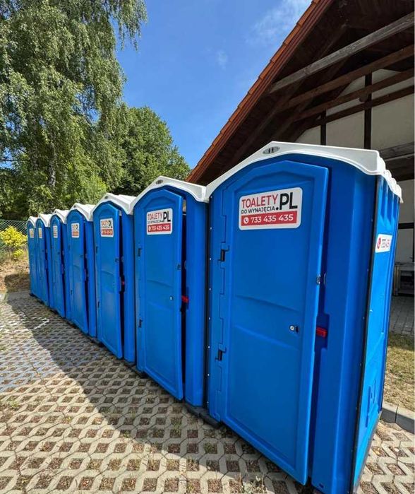 Toaleta przenośna na budowę wynajem kabin wc serwis Pruszcz i okolice