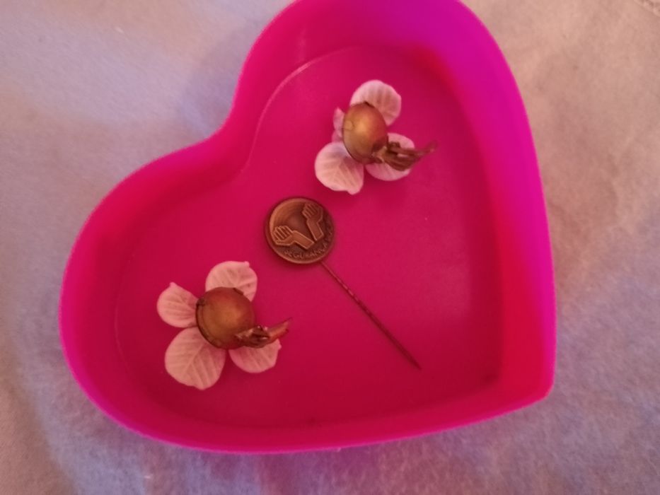 Alfinete Segurança Social Antigo Mae-9E-Brincos Mãe Casamento3EDesde3E