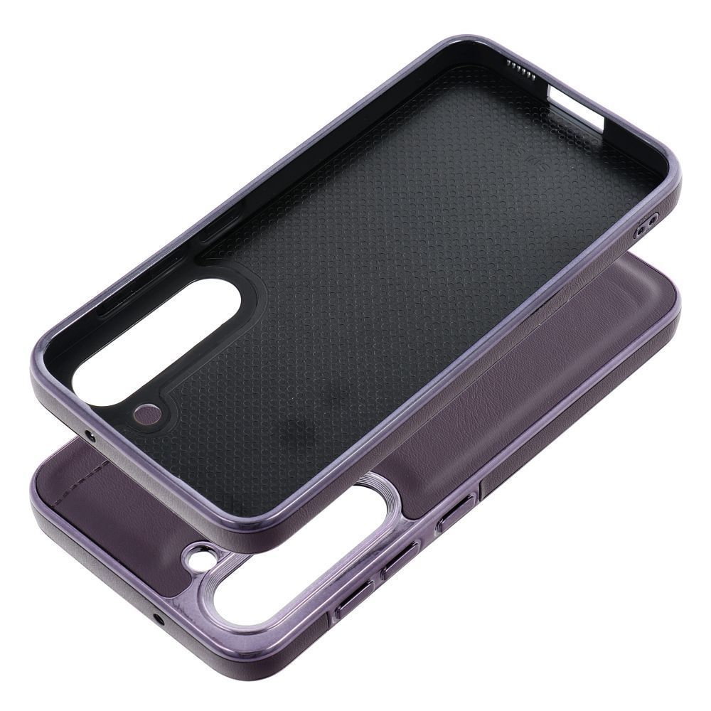 Etui Case Plecki Milano Samsung S24 Ciemny Fiolet + Szkło 9H