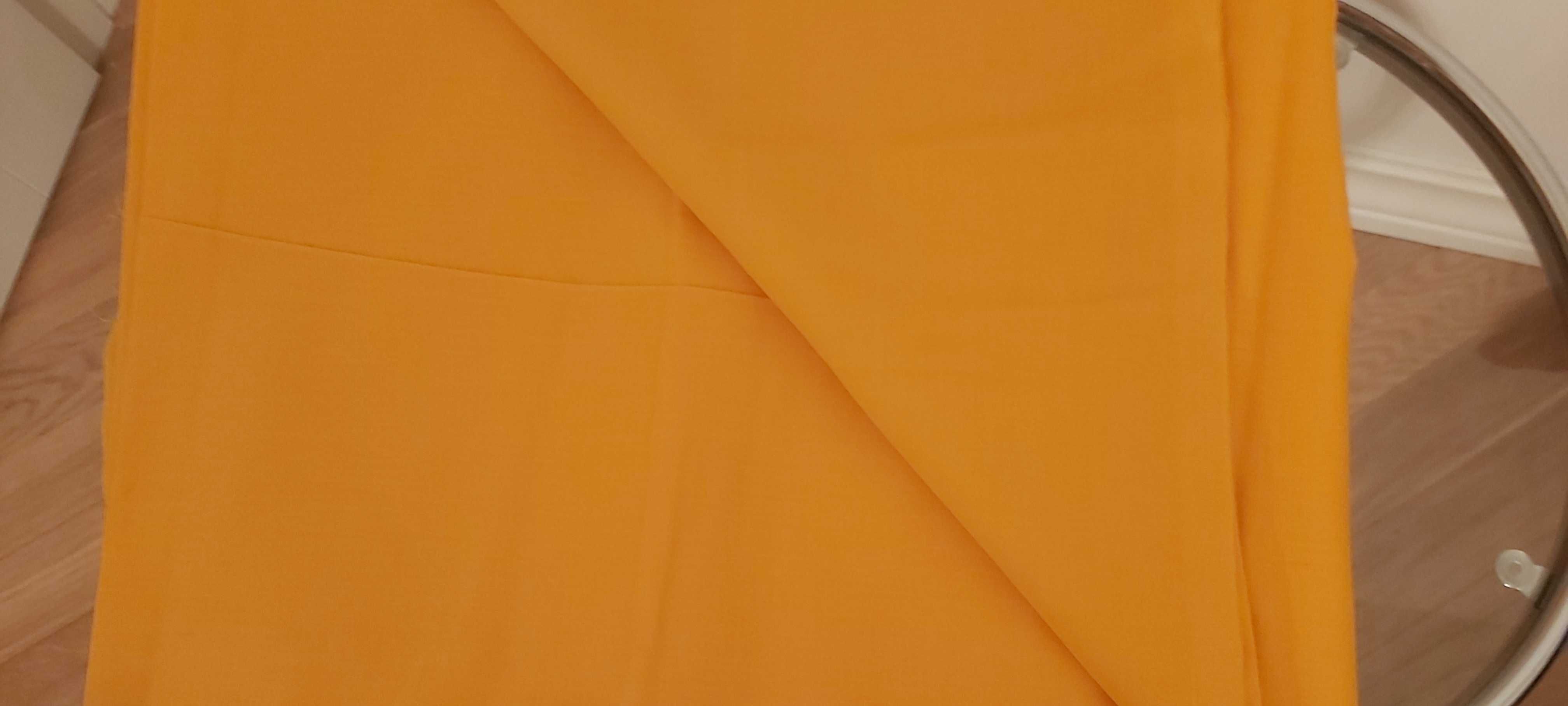Pomarańczowa tkanina bawełna 100 % kupon 5 metrów