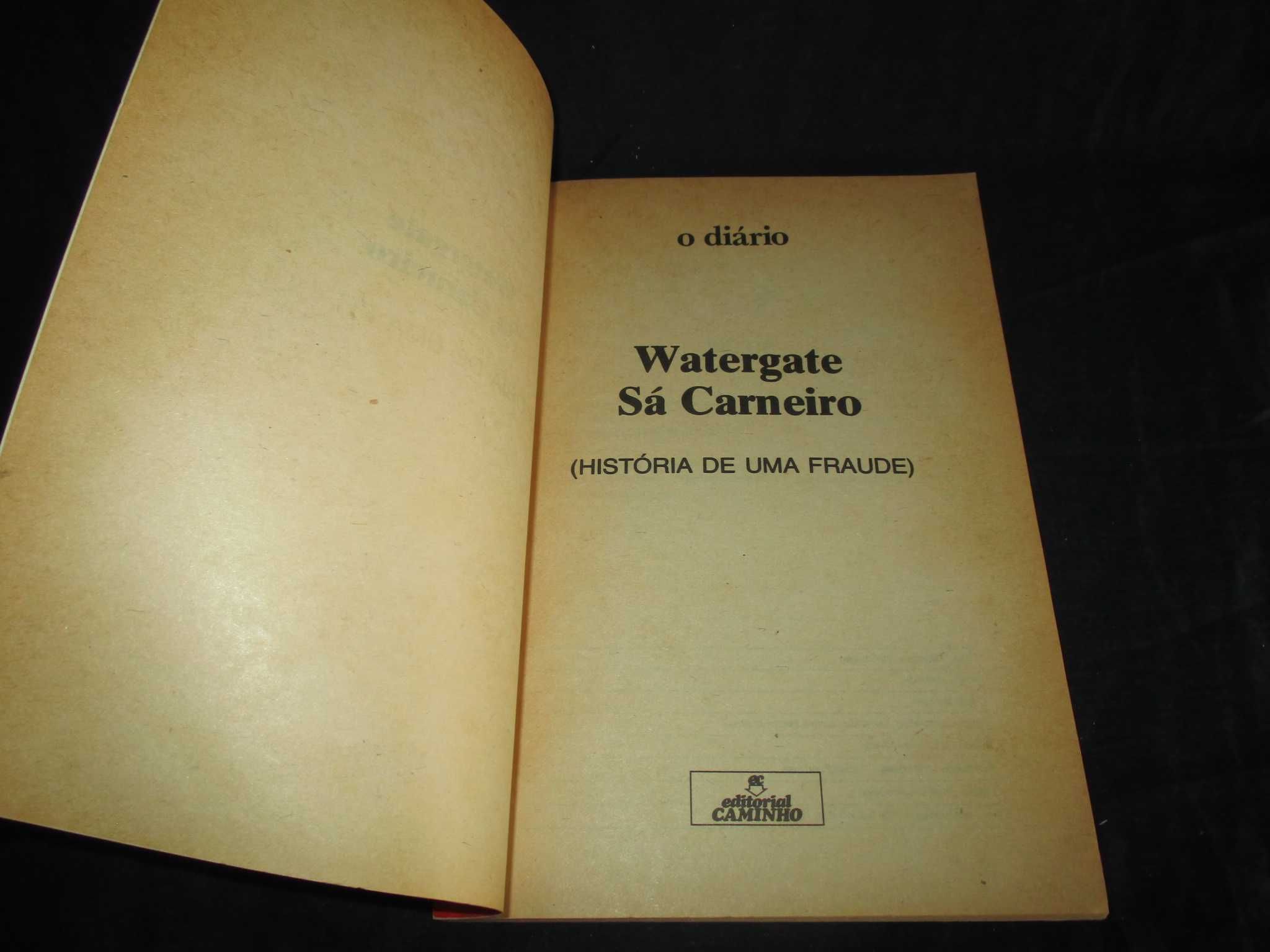 Livro Watergate Sá Carneiro História de uma Fraude