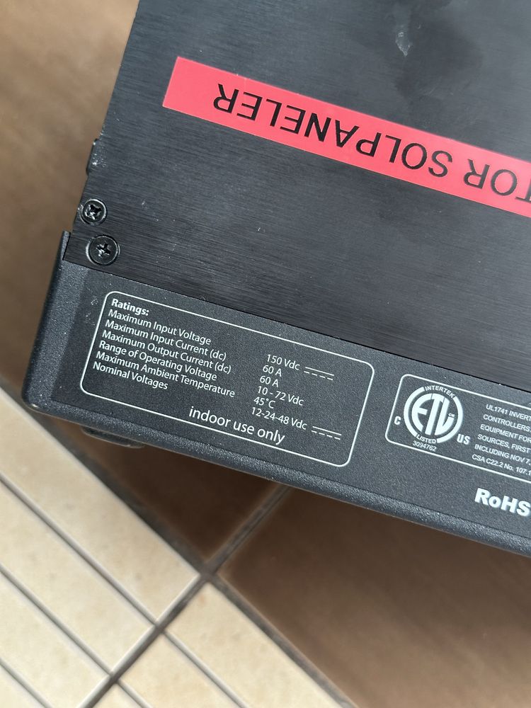 Контроллер заряда солнечных батарей Morningstar Tristar 60 Amp MPPT