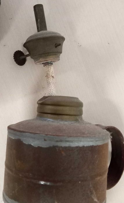 Rodilha feita á mão + Candeeiro metal a petróleo