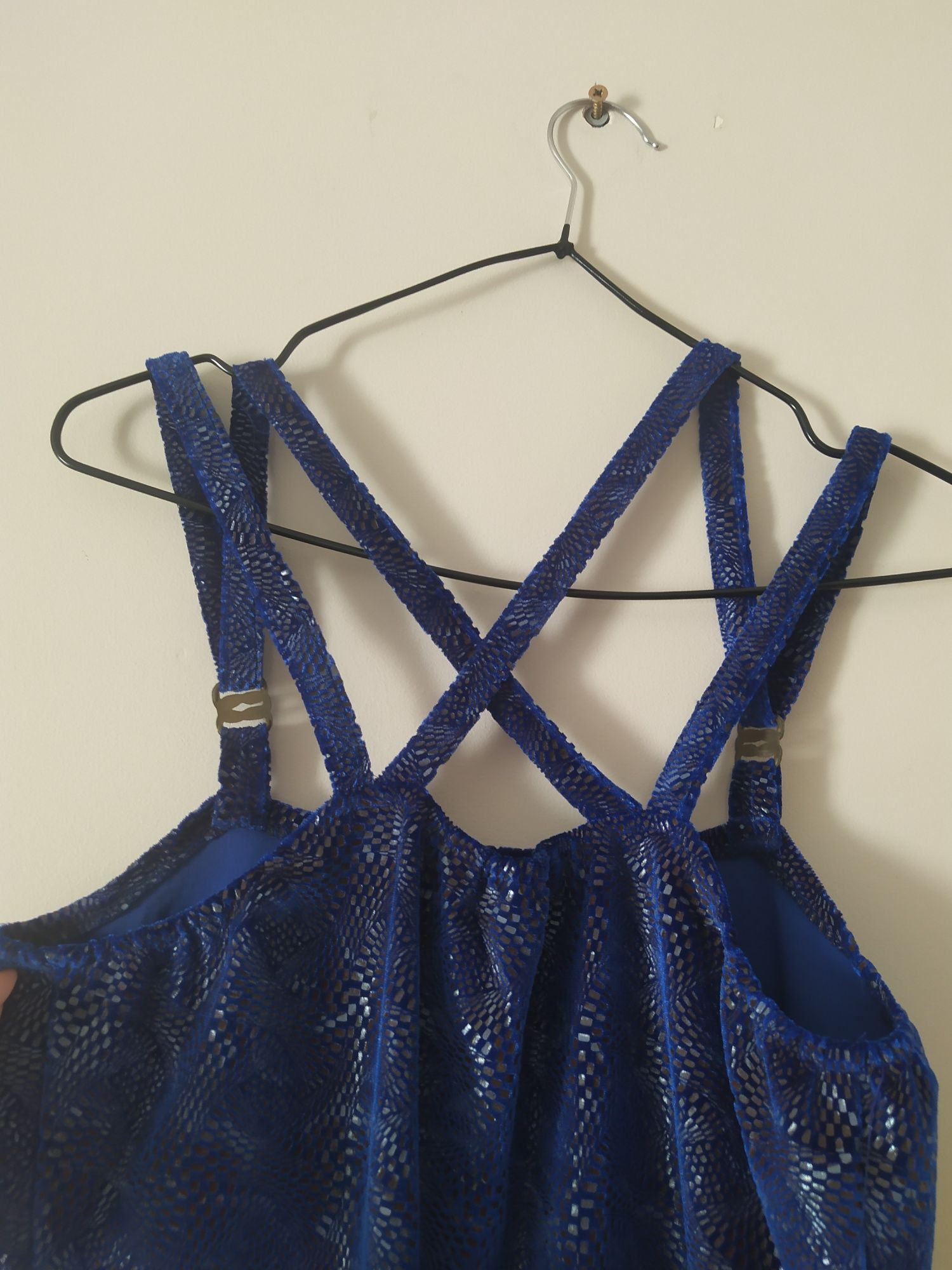 Sukienka mini S kobaltowa