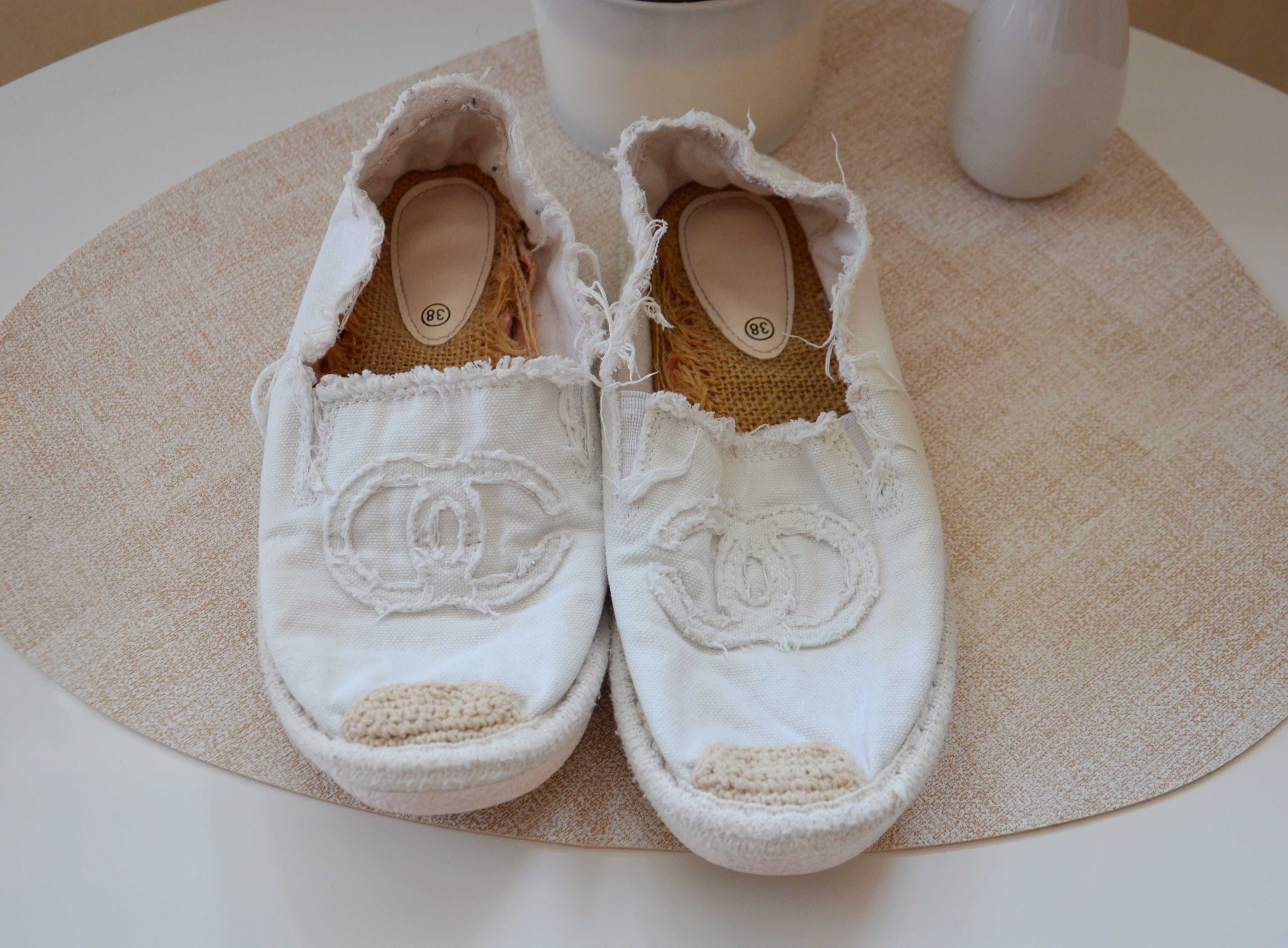 Espadryle białe damskie rozmiar 38