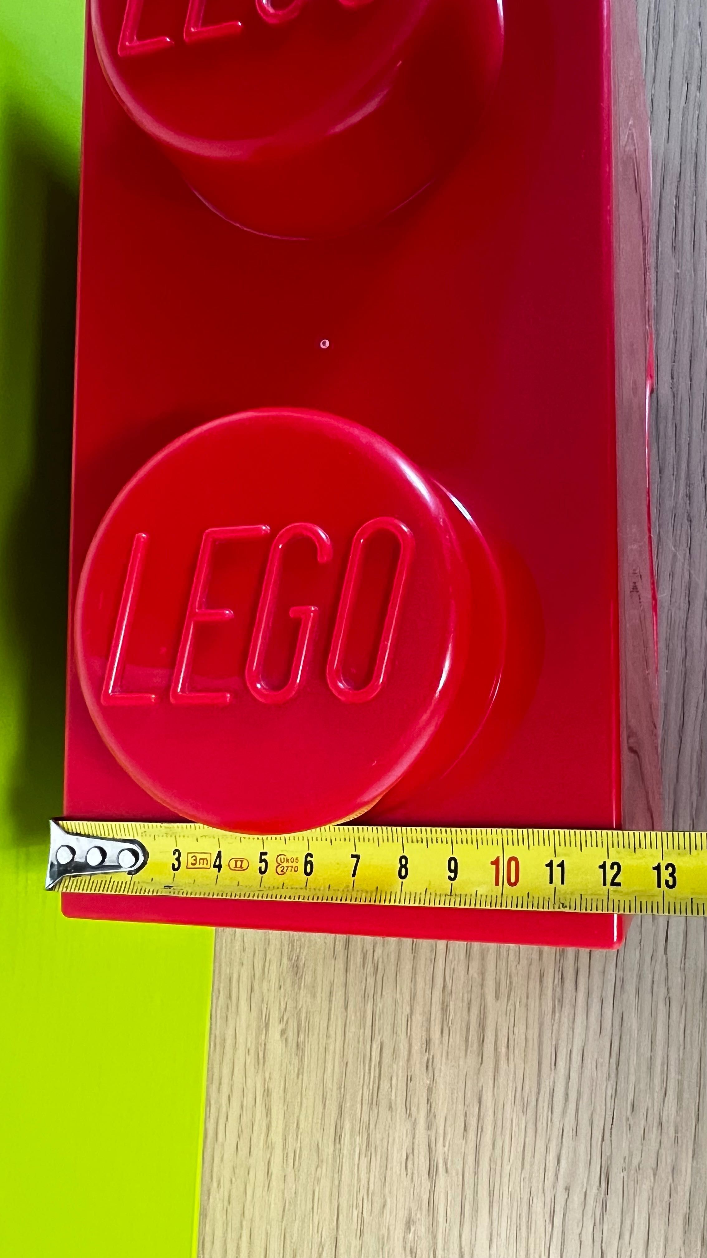 Pojemnik pudełko na klocki LEGO klocek Brick 2 czerwony