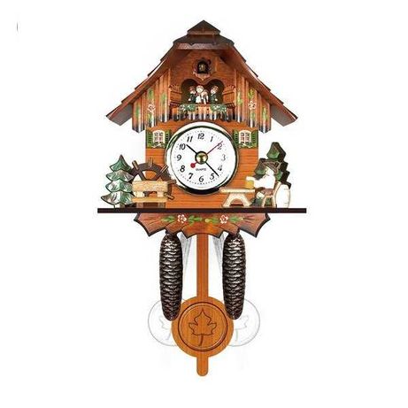 Zegar z kukułką w stylu niemieckiego czarnego lasu na Baterie