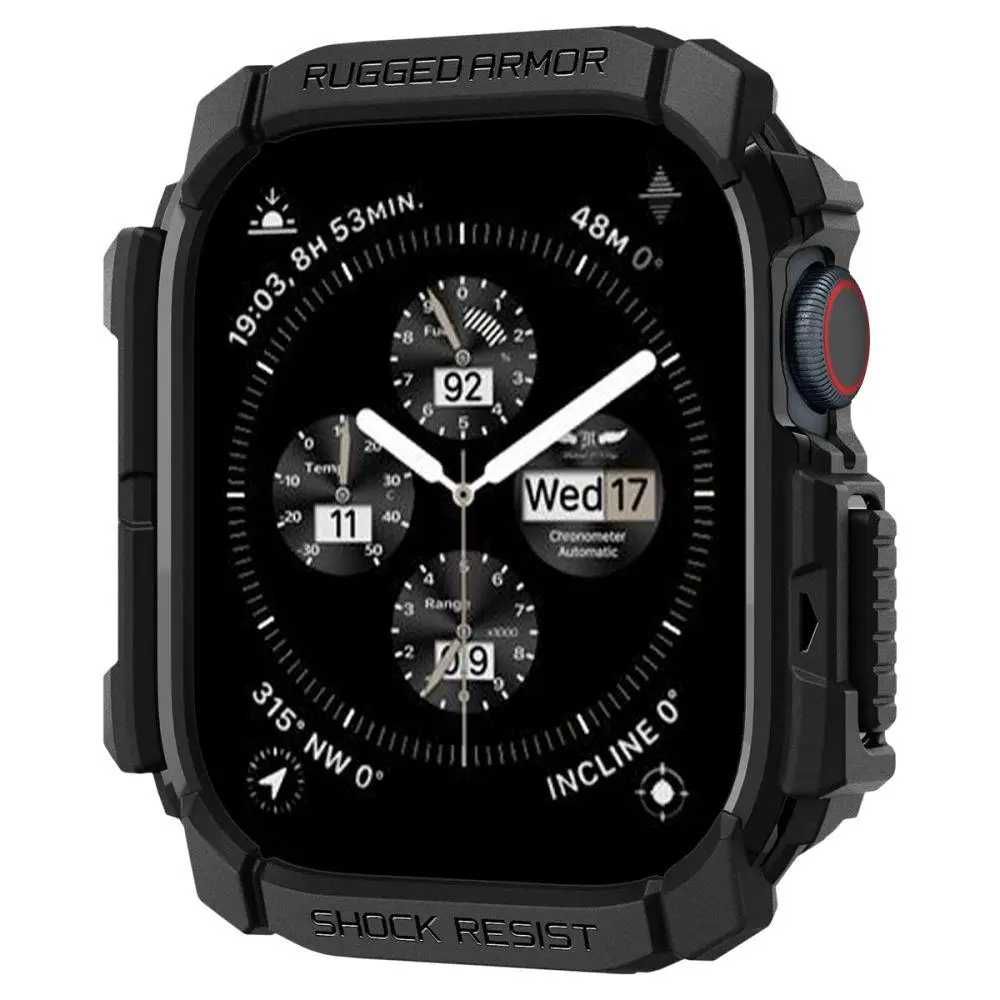 Чехол Spigen Rugged Armor для Apple Watch 10 42mm Black