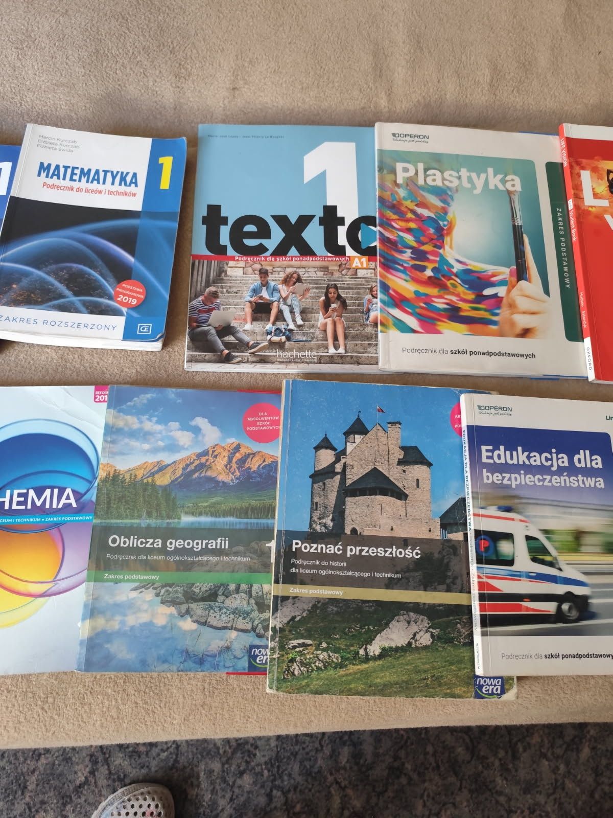 Ksiażki Klasa 1 Technikum i Liceum