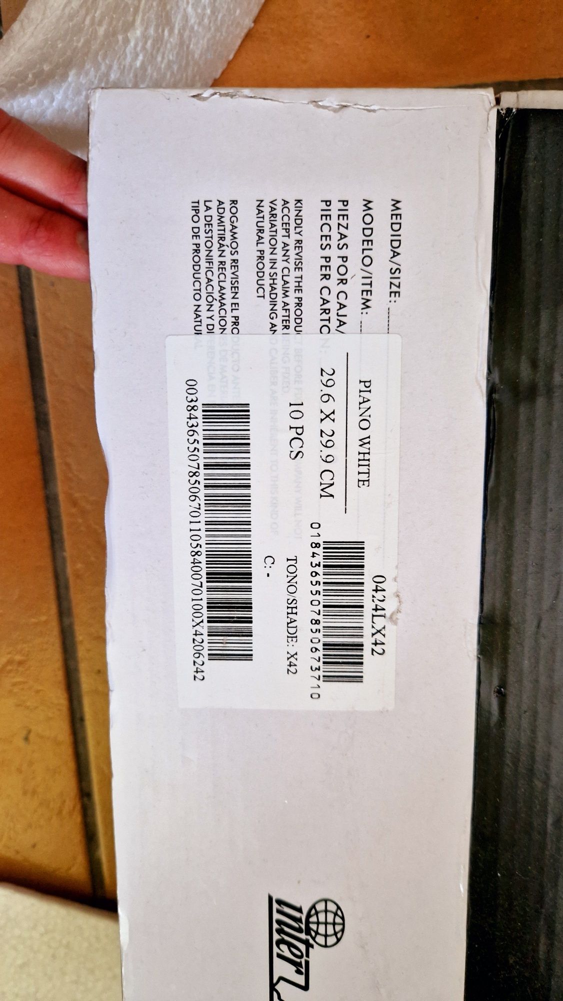 Mozaika cermaincza piano white 7 sztuk szkolne mozaiki
