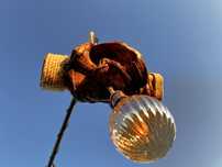 Lampa wisząca z czagi rękodzieło regulowana oprawka