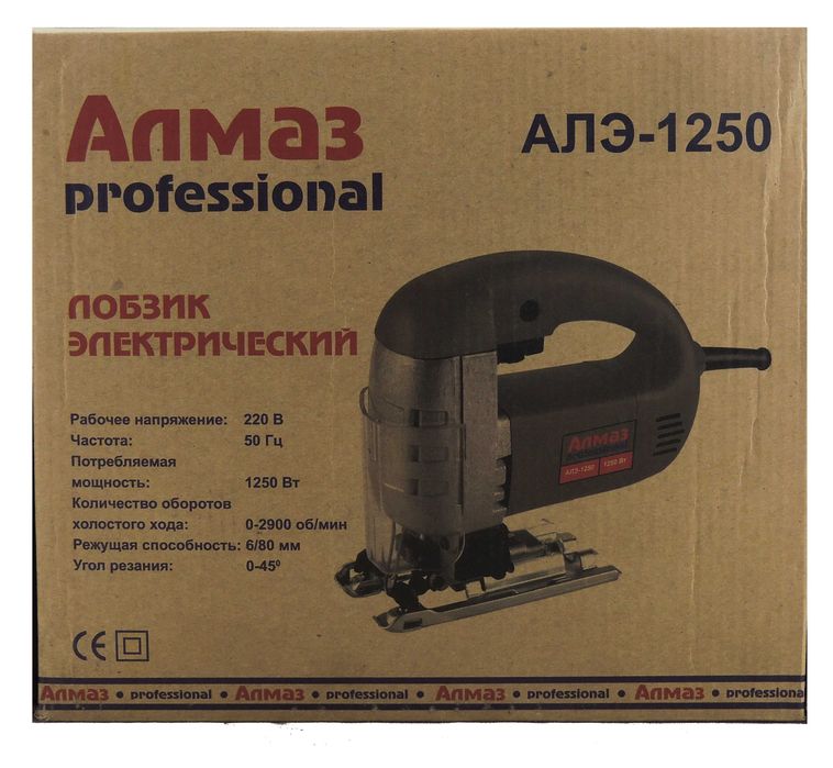 Лобзик электрический Алмаз АЛЭ-1250 электролобзик пилка