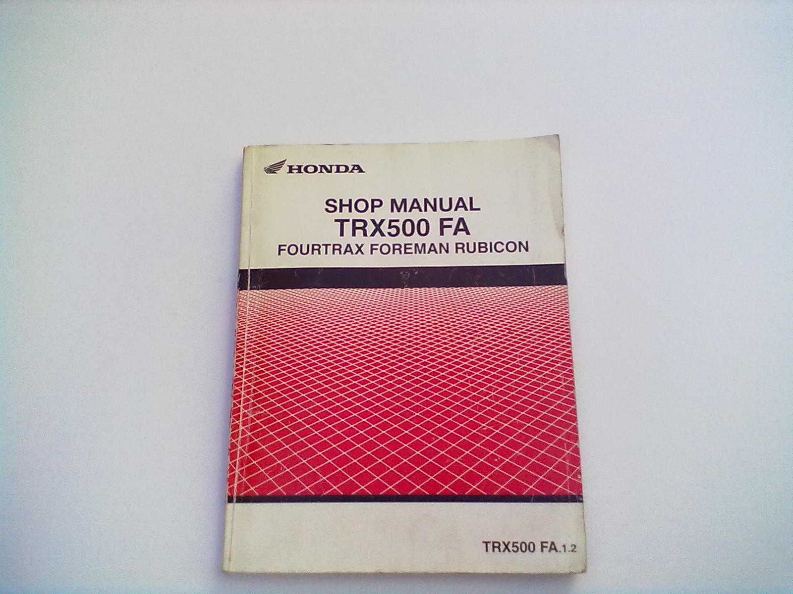 Manual Técnico Oficial Honda TRX 500FA