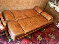 Sofa + 2 fotele skóra braz - super stan!