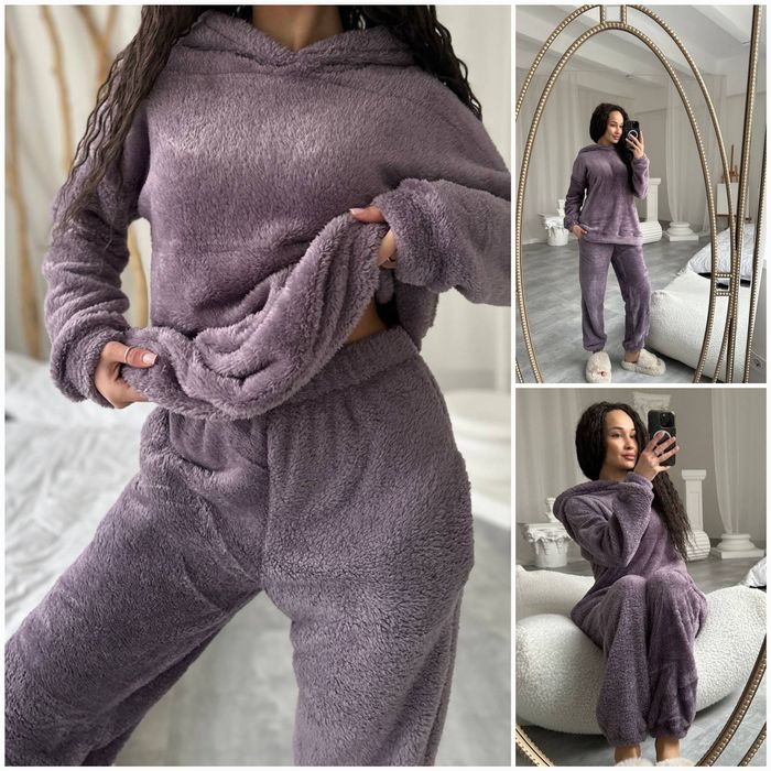 ‼️Теплий та дуже м’який костюм для дому та сну - 640 грн