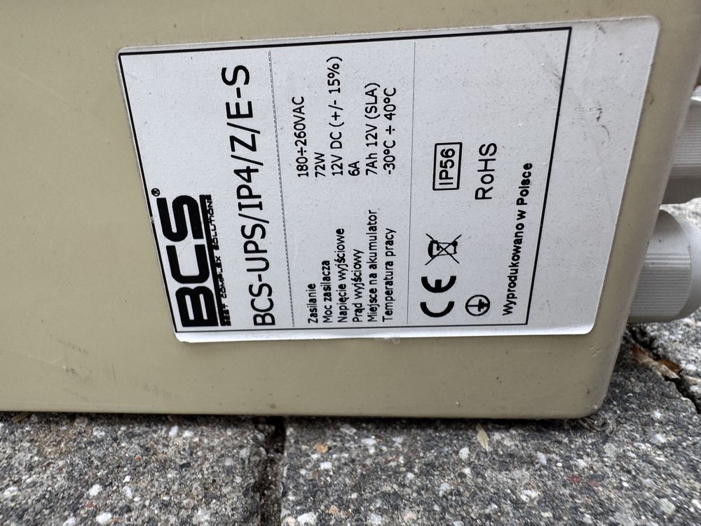 BCS-UPS/IP4/Z/E-S zasilacz dla Kamer 4x POE