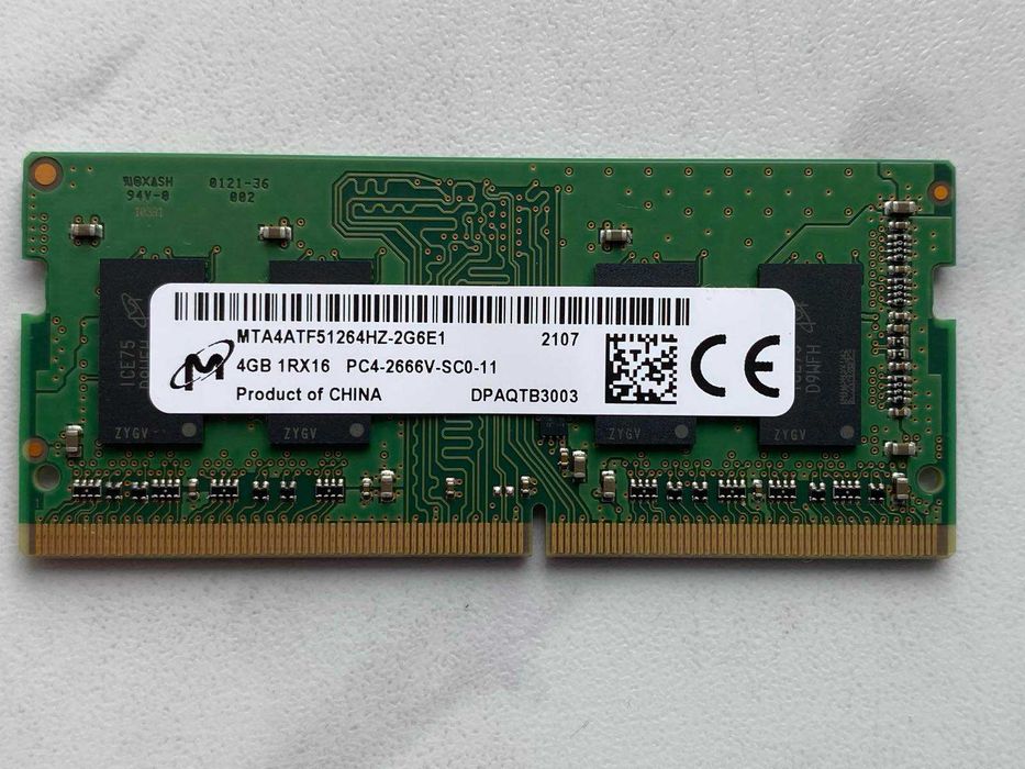 Оперативная память для ноутбуков, 4Gb, 2666 MHz.