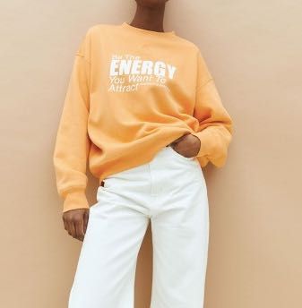 Wiosenna bluza H&M pomarańczowa S