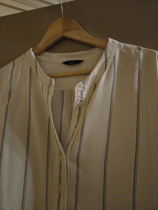 Suknia, rozm. 36, wypada na większą, naturalna, luźna.