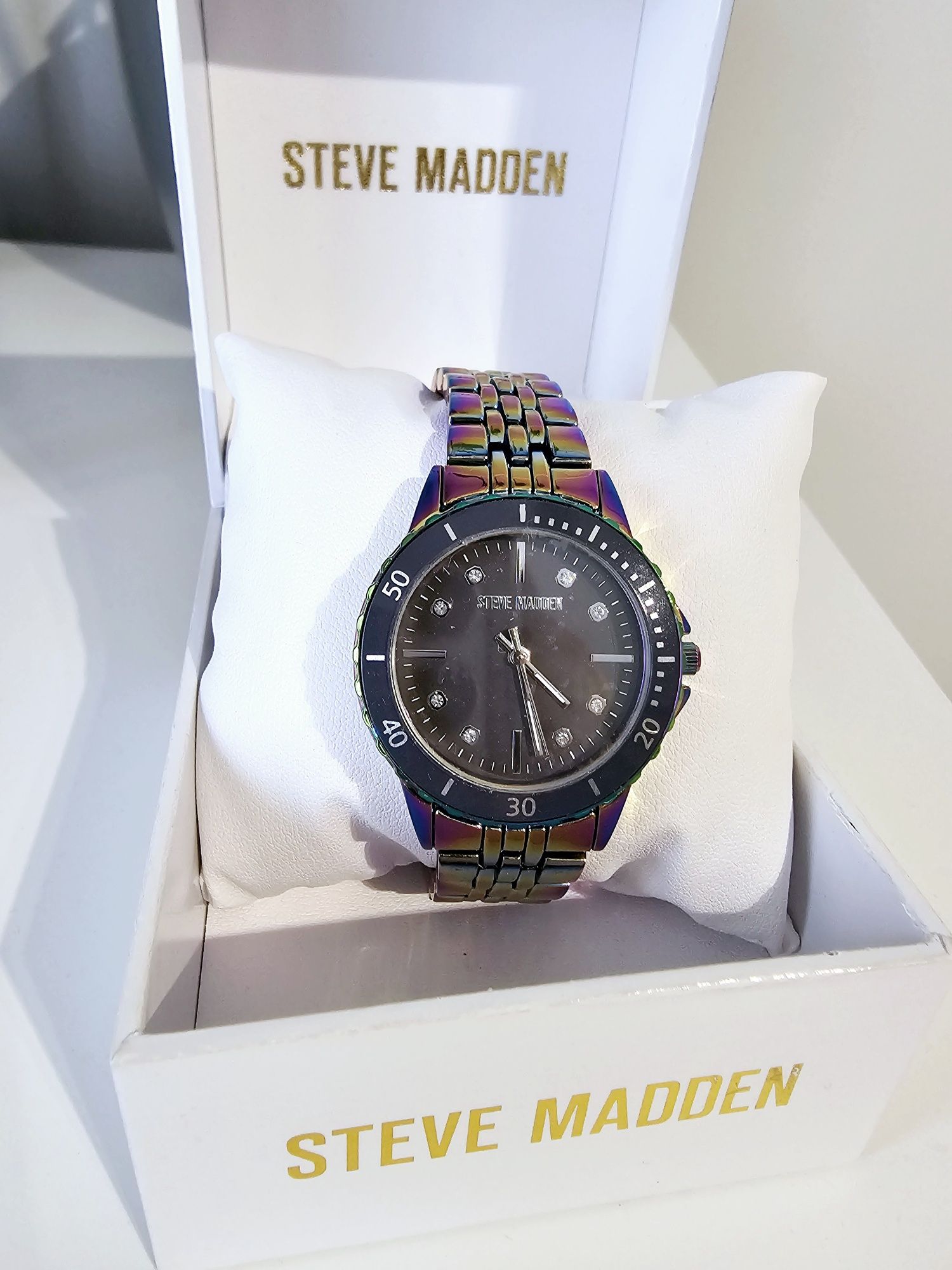 Nowy zegarek Steve Madden teczowy zegarek Steve Madden