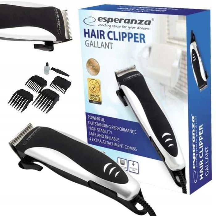 Maszynka do strzyżenia włosów brody golarka elektryczna z nasadkami