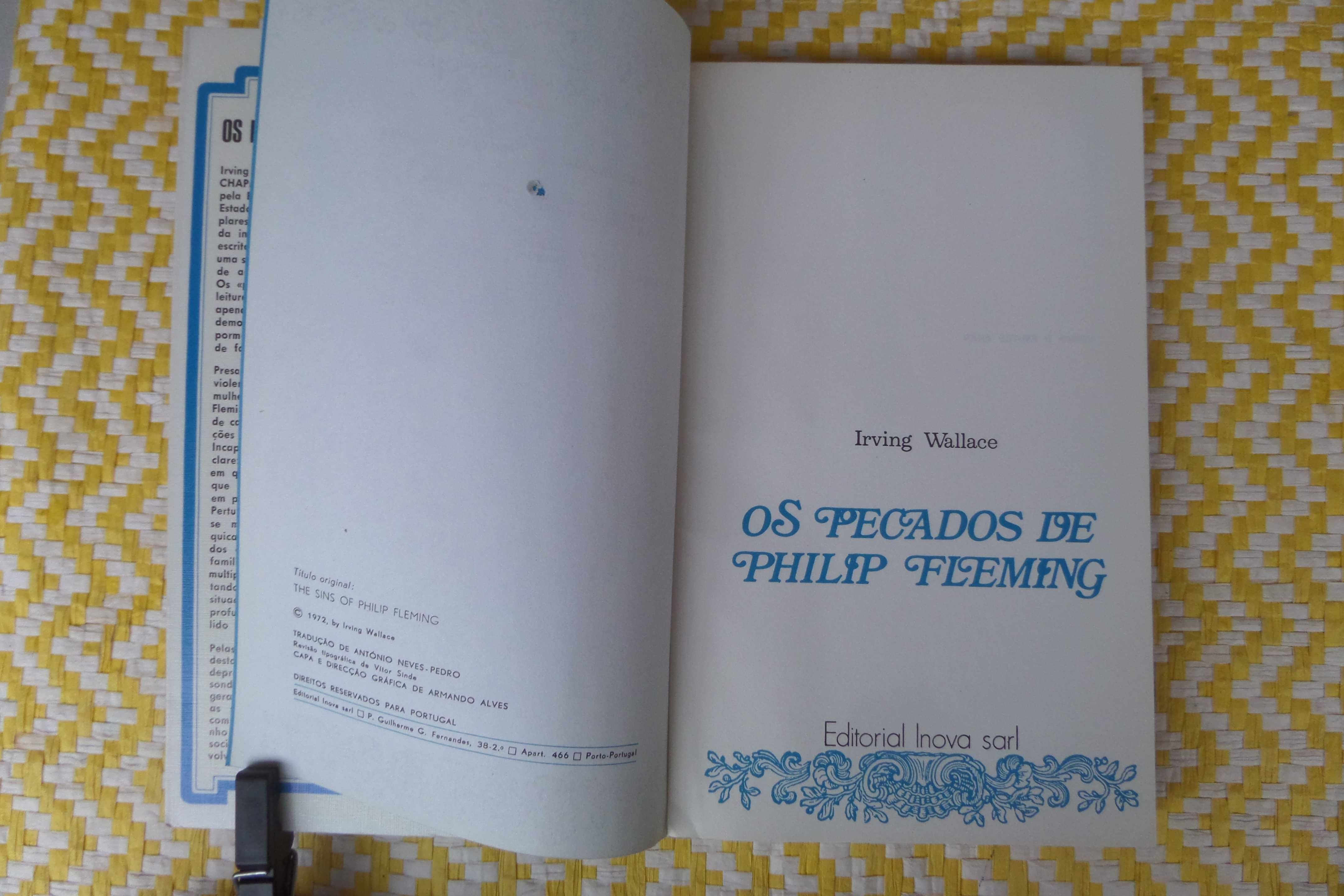 Os Pecados de Philip Fleming 
Irving Walace