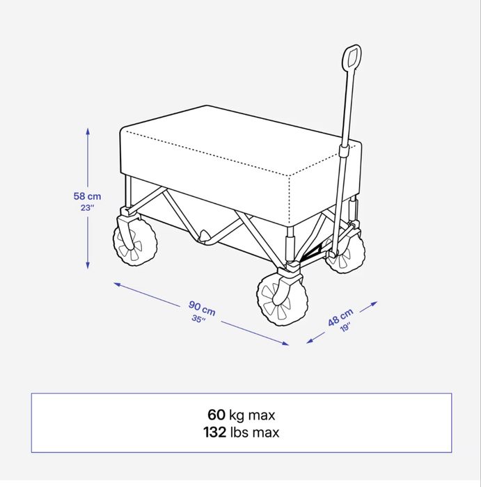 Quecha - Carrinho transporte todo-o-terreno