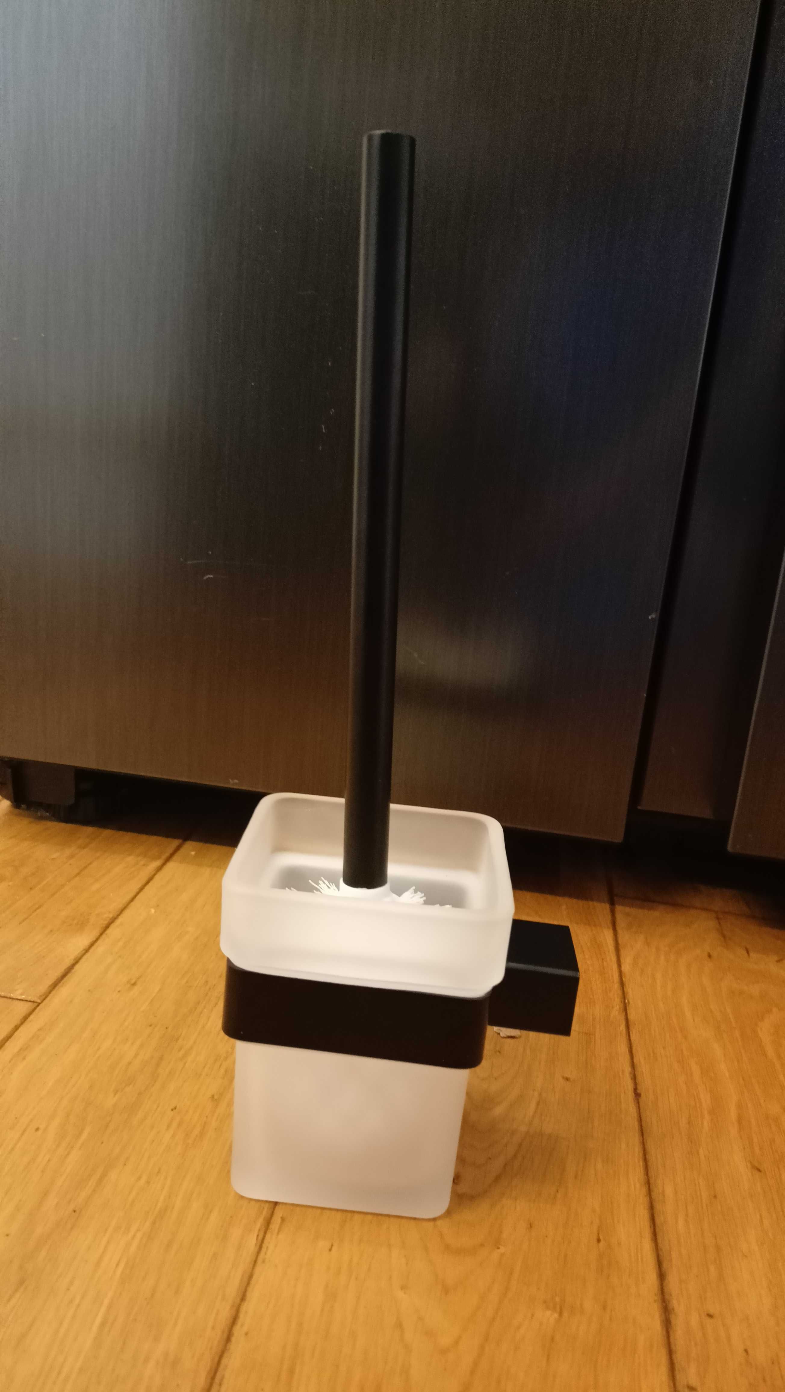 Szczotka do wc szklane matowe szkło