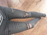 Jeansy* hit* przetarcia* dziury* nowe*