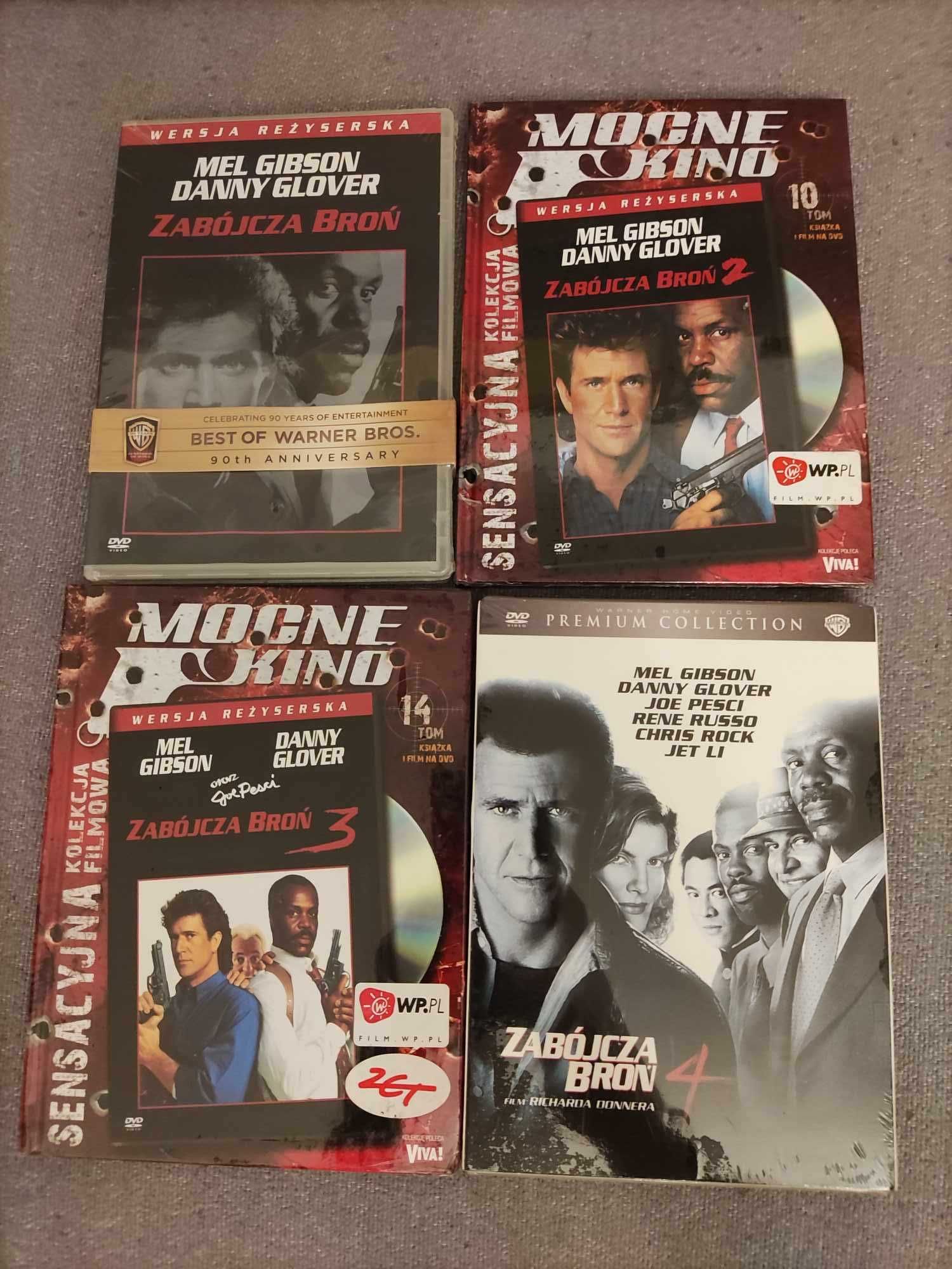 sprzedam nowe płyty DVD Zabójcza broń 1-4 pakiet 4 części lektor PL