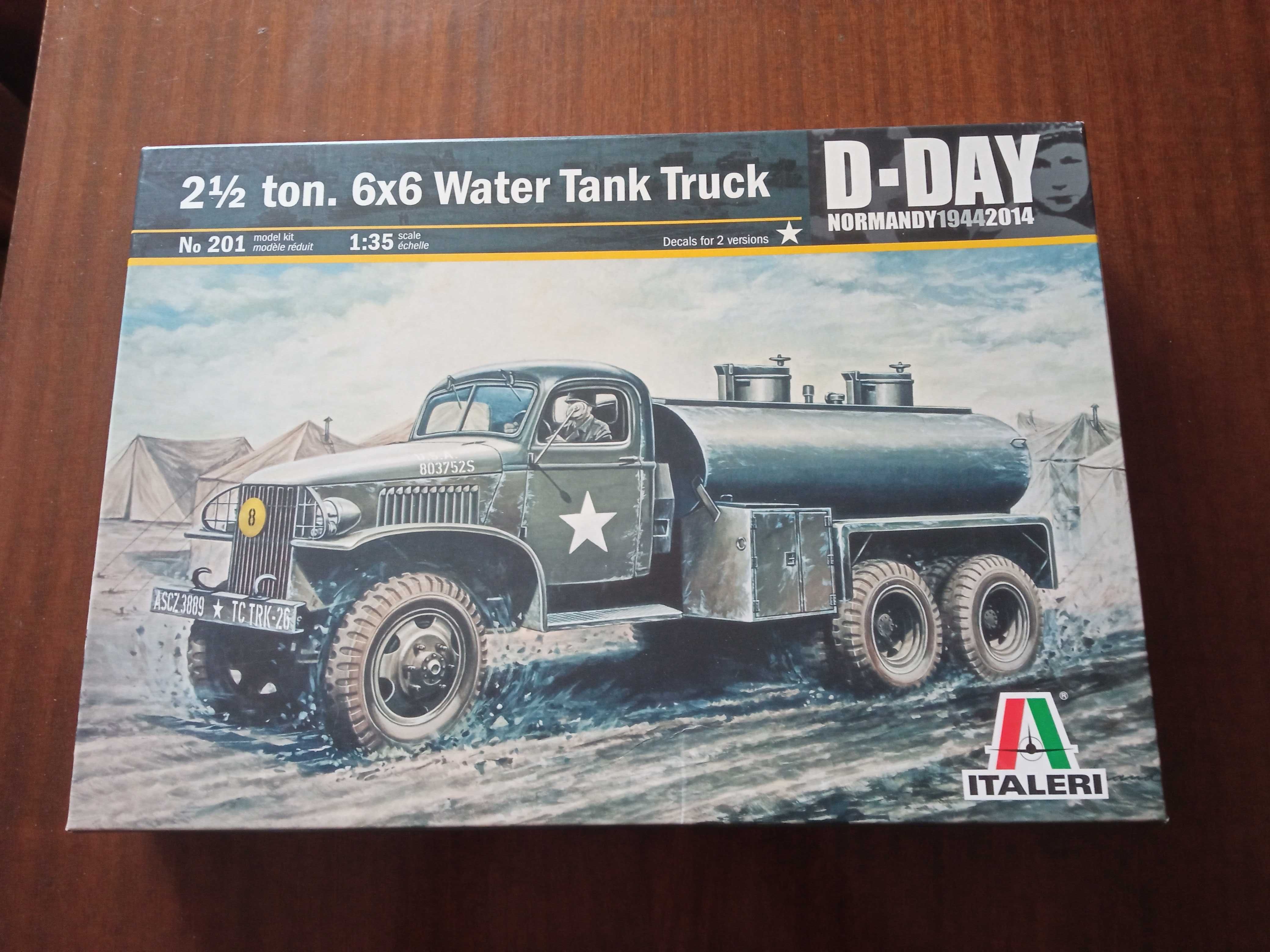2 1/2 ton 6x6 Water Tank Truck - Italeri 201 (1:35)
