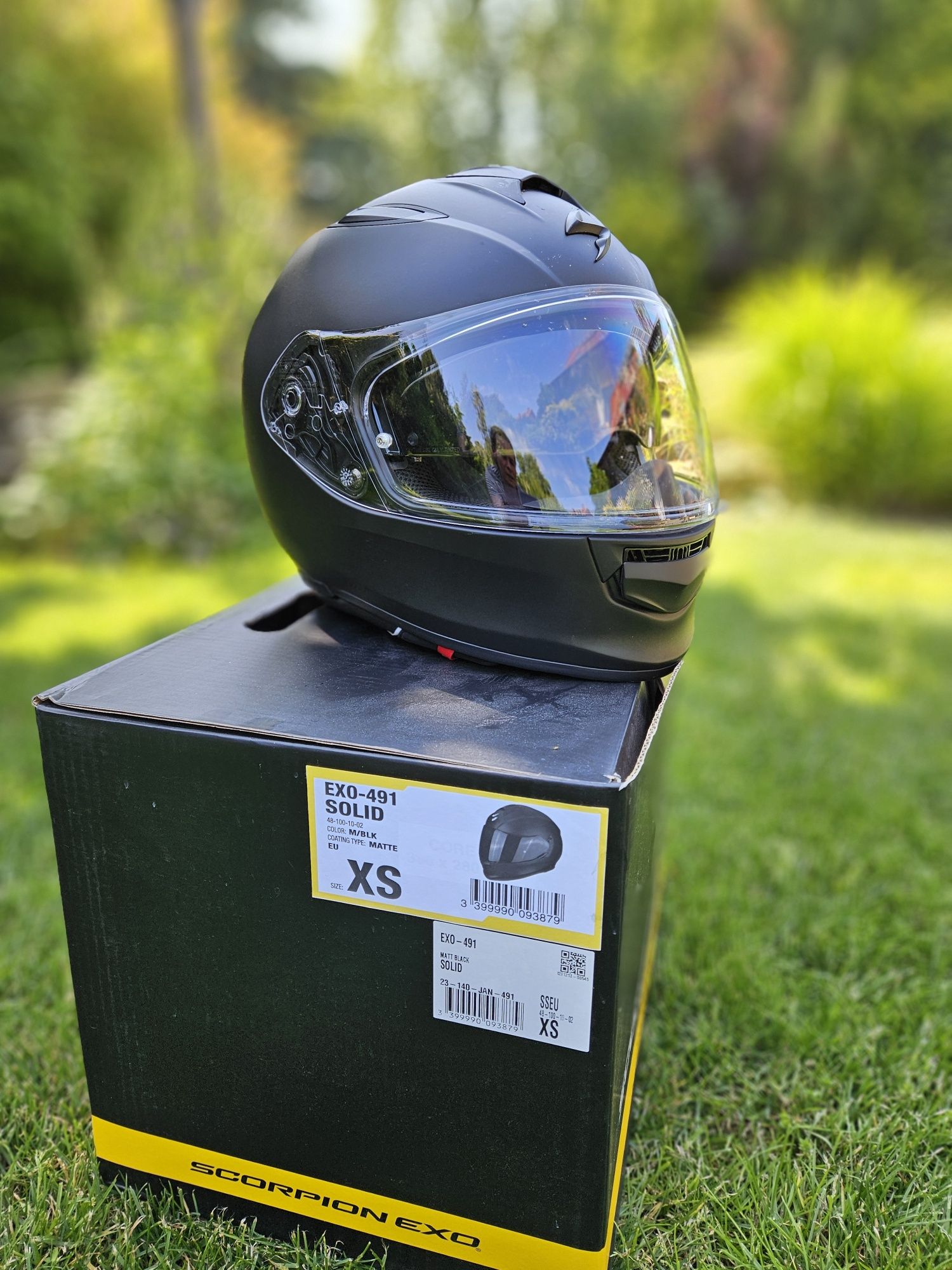 Kask Scorpion EXO-491 Black Matt  XS