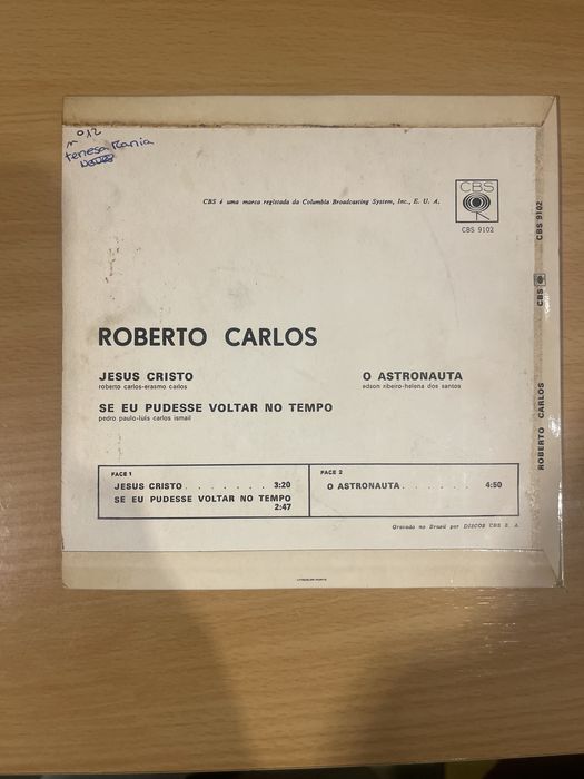 Riberto Carlos Vinil single