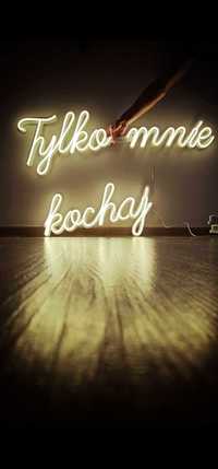 Napis led Neon  Tylko mnie Kochaj Ledon LOVE Fotolustro Miny dymne