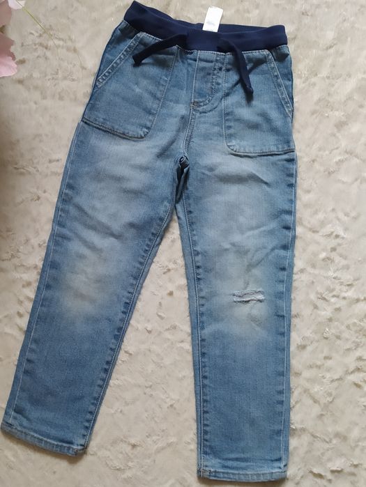 Jeansowe spodnie na gumie Carter’s 92 110 na ok. 24-36 m-cy unisex