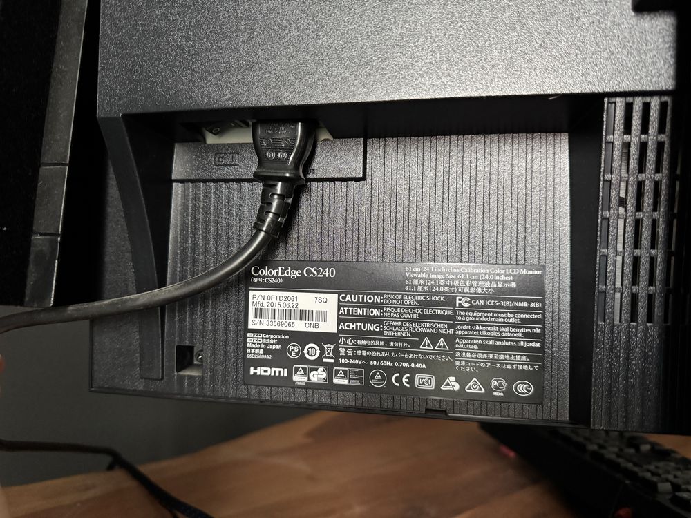 Monitor Eizo CS 240