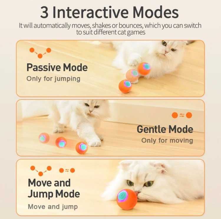 Интерактивный мячик для кота, для собаки