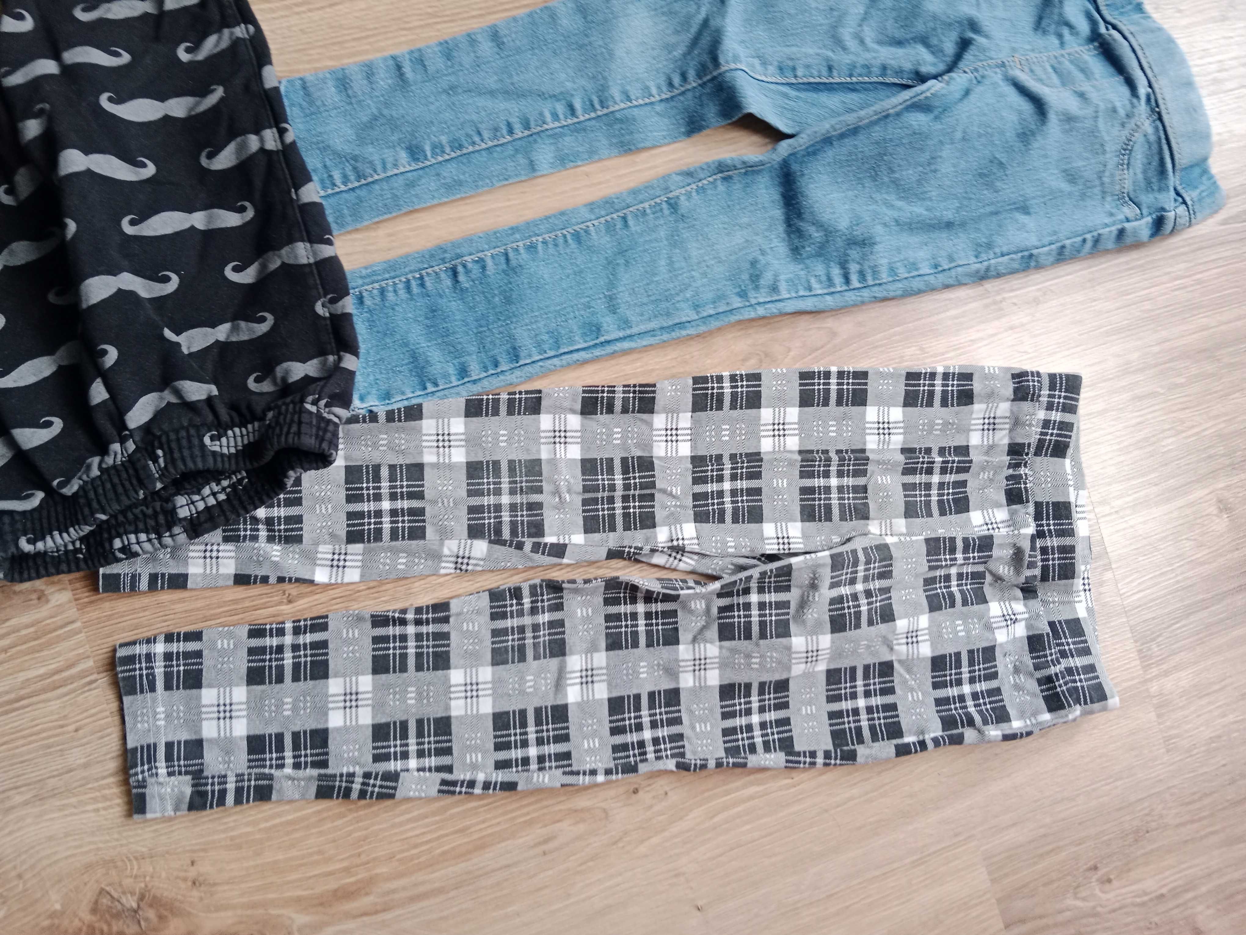 4 pary leginsy spodnie getry rozm 104 cm