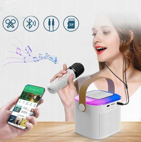 Mikrofon bezprzewodowy głośnik Karaoke bluetooth PROMOCJA