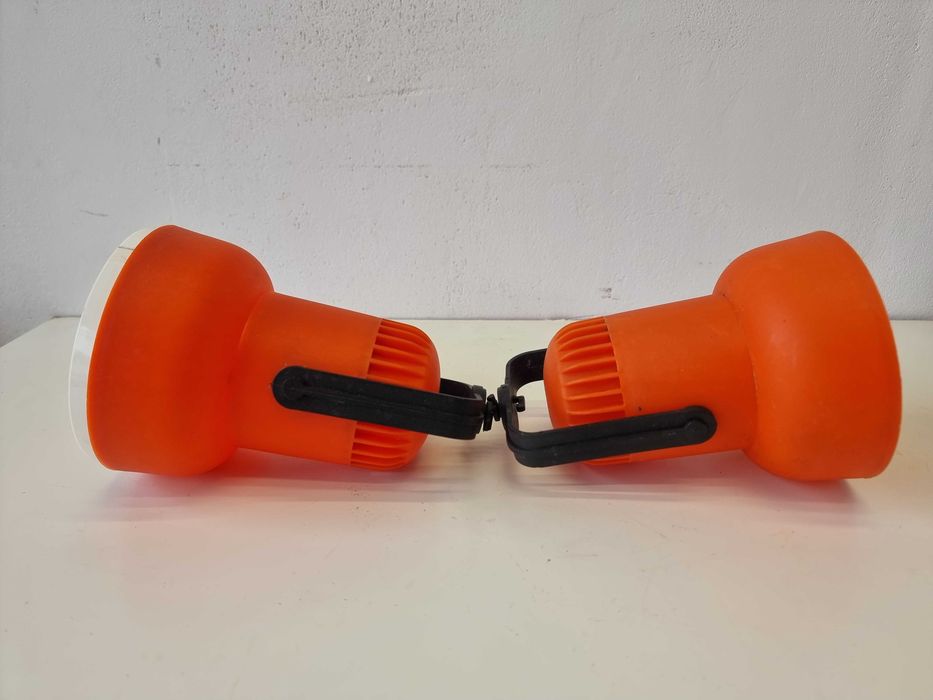dwa klosze do lampy PRL