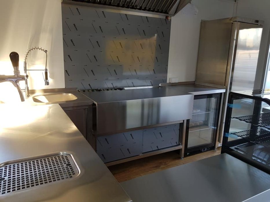 Kontener pawilon gastronomiczny usługowy, nowy 7x2,5 m