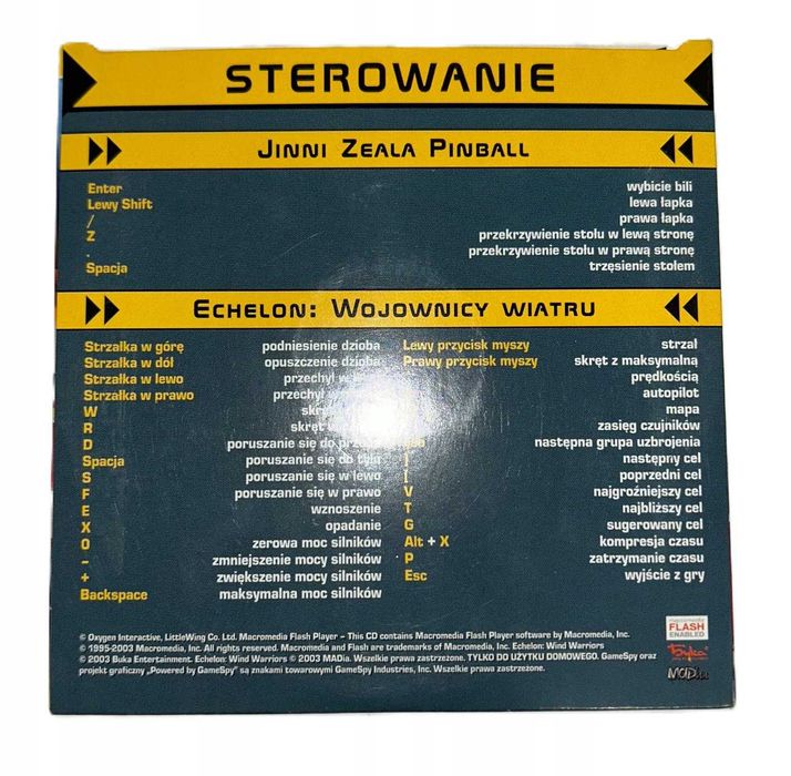 Jinni Zeala Pinball + Echelon Wojownicy Wiatru PL PC
