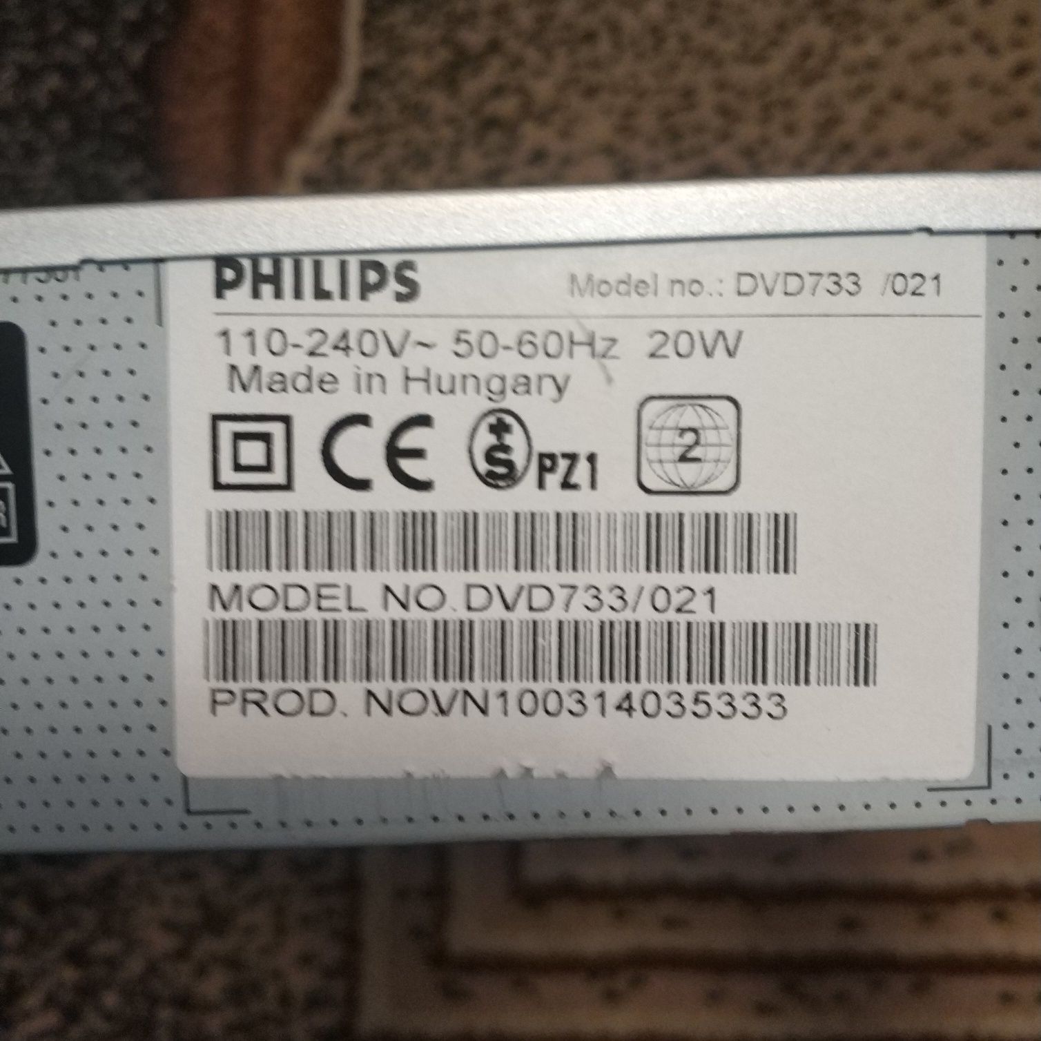 DVD Philips 733 /021 nie otwiera szuflady