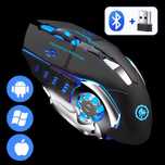 Mysz Bluetooth/USB z wbudowaną baterią. Czarny
