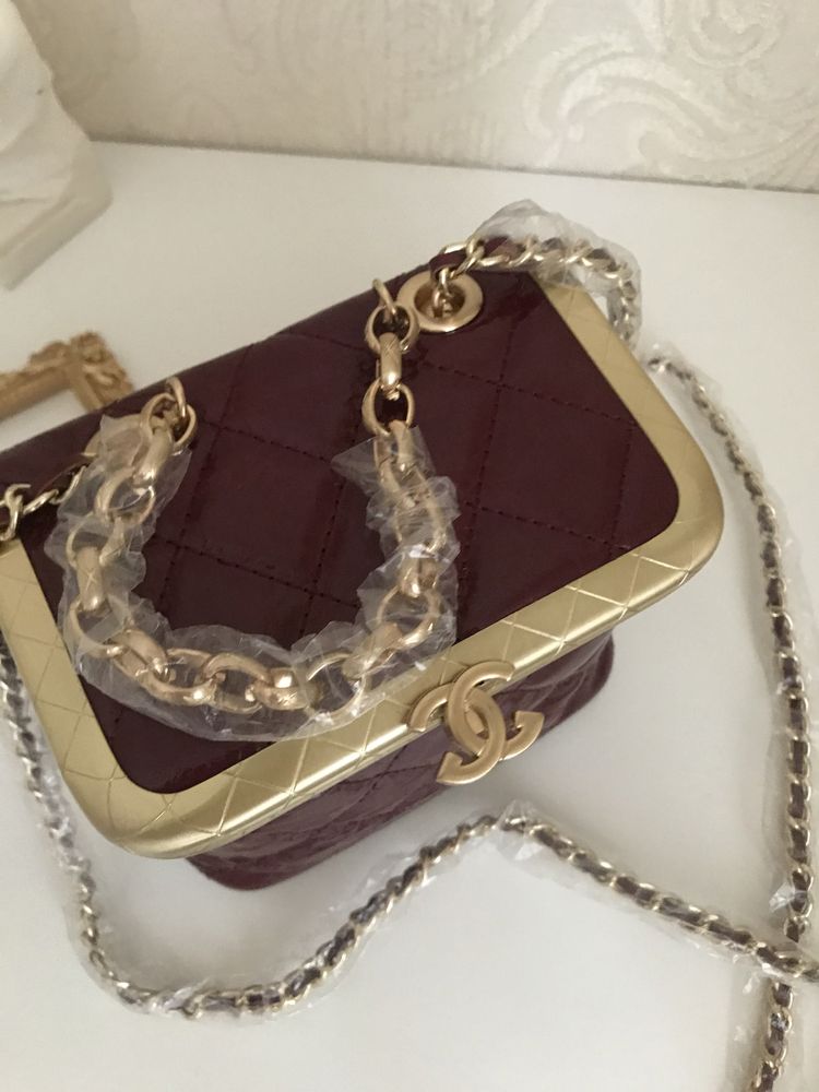 Женская кожаная вечерняя трендовая сумка в стиле Chanel новая