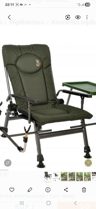 Fotel wedkarski Elektrostatyk