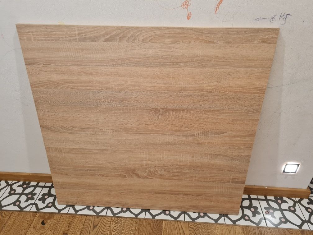 Blat Stolik 90x95 cm, płyta meblowa kolor drewna