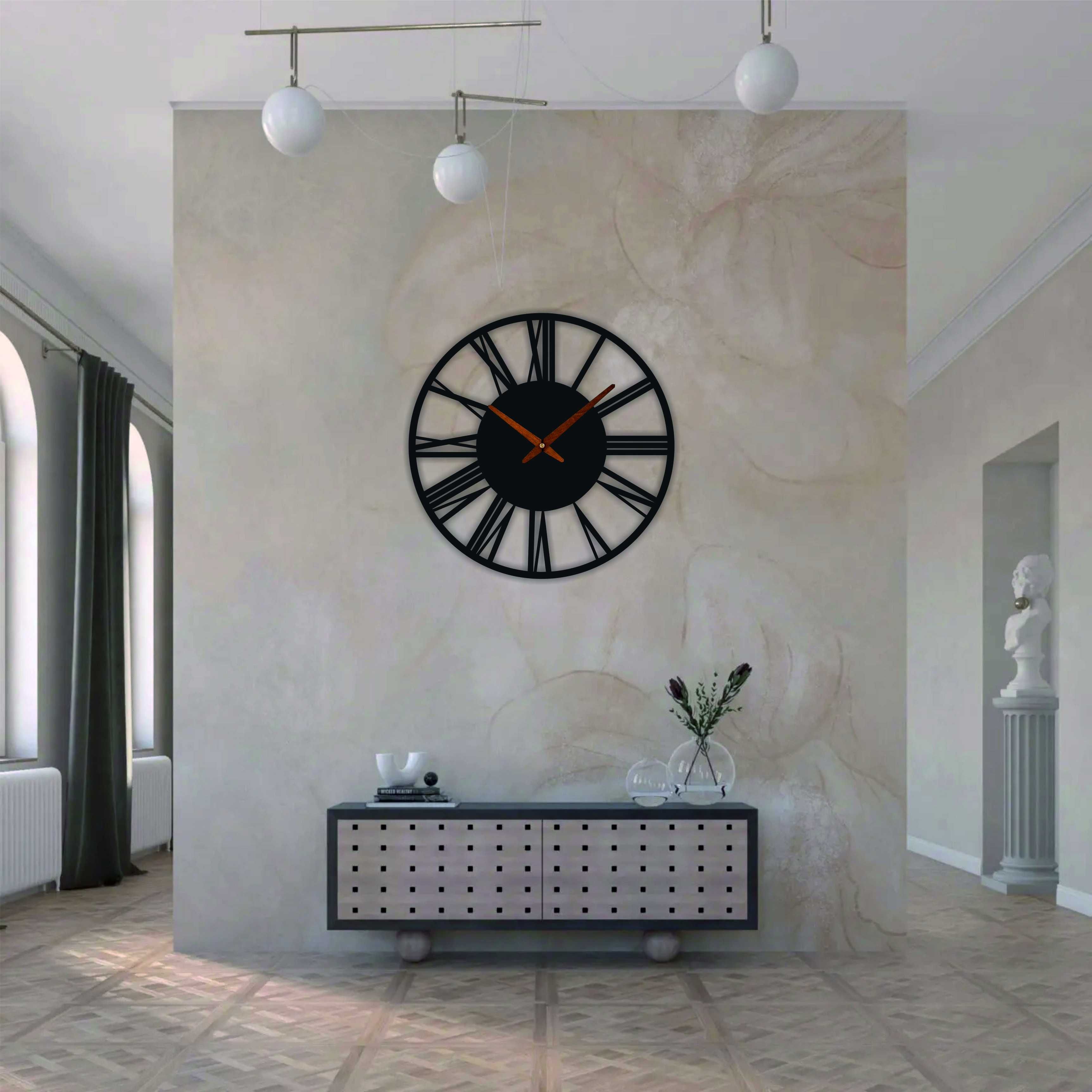 Zegar ścienny IZA 40 cm Rzymski LOFT Nowoczesny Do Salonu