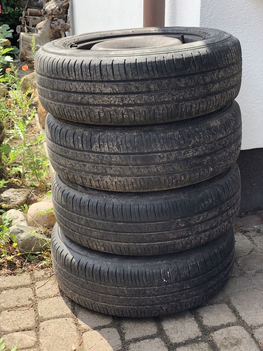 4 koła wraz z oponami 195/65 R15 91H stalowe felgi Passat Audi opony !