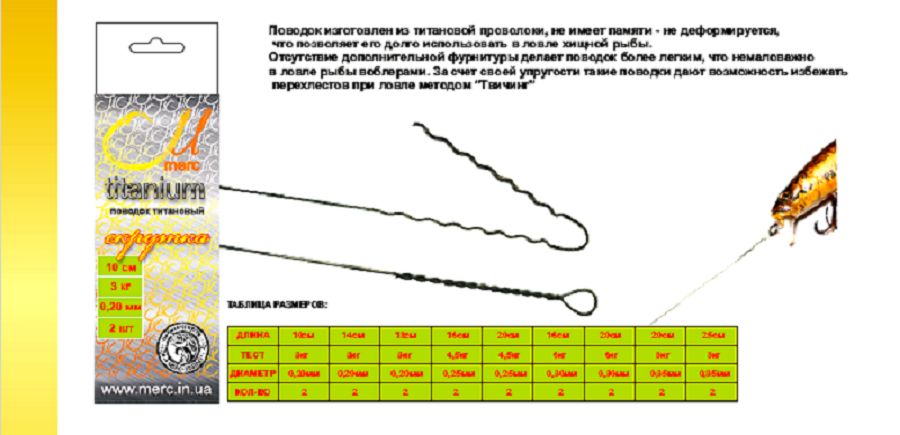 ПОВОДКИ СКРУТКА ТИТАНОВЫЕ, стальные нержавейка